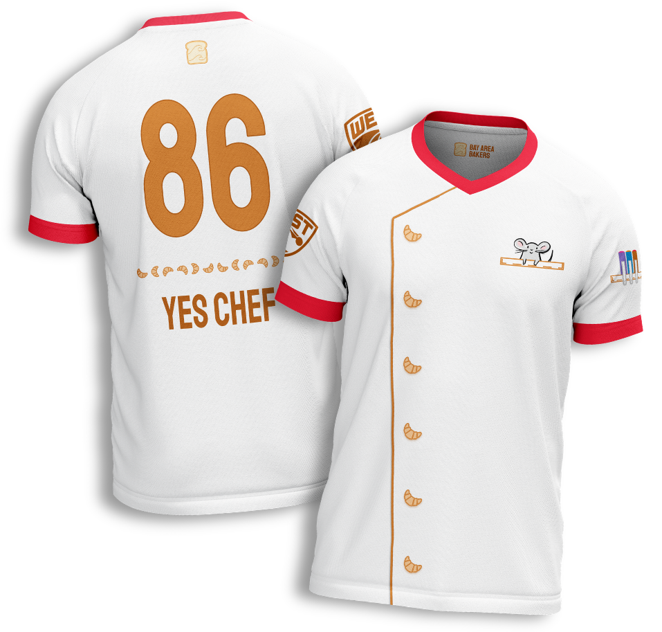 Bay Area Bakers jersey — front and back view